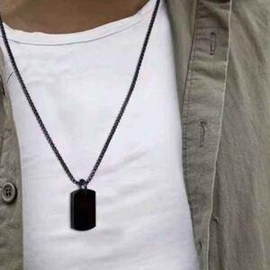 Black Pendant Necklace